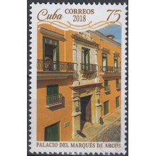2018.102 CUBA MNH 2018. PALACIO MARQUES DE ARCOS, HAVANA COLONIAL ARCHITECTURE.