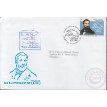 1999-FDC-43 CUBA FDC 1999. REGISTERED COVER TO SPAIN. 125 ANIV UPU, VON STEPHAN.