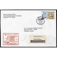 2007-FDC-100 CUBA FDC 2007. REGISTERED COVER TO SPAIN. MAQUETA DE LA HABANA.