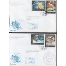 2000-FDC-43 CUBA FDC 2000. REGISTERED COVER TO SPAIN. TURISMO, PECES, FISH, TURISM.