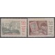 1966.120 CUBA 1966 Ed.1333-34. DIA DEL SELLO, STAMP DAY, POSTAL MUSEUM. LIGERAS MANCHAS.