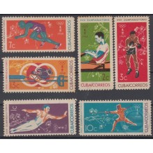 1964.143 CUBA 1964 Ed.1148-51. OLYMPIC GAMES TOKIO, JAPAN, NIPPON. BOXING, FENCING, ATHLETISM. MNH.