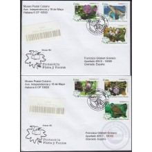 2014-FDC-103 CUBA FDC 2014. REGISTERED COVER TO SPAIN. LENGUAJE DEL ABANICO, FAN LANGUAGE.