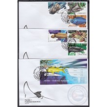 2018-FDC-10 CUBA 2018. FDC FAUNA Y FUNDOS MARINOS. SEA FISH, PECES.