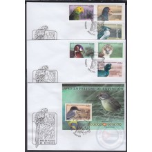 2018-FDC-11 CUBA 2018. FDC AVES EN PELIGRO DE EXTINCION, BIRDS, PAJAROS