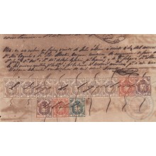 DER-115 CUBA SPAIN ESPAÑA (LG1621) DERECHO JUDICIAL REVENUE 1856. ORIGINAL & POSTAL FORGERY.