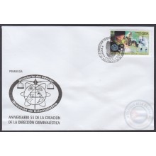 2018-FDC-19 CUBA FDC 2018. 55 ANIV DE FUNDACION DE LA DIRECCION DE CRIMINALISTICA, POLICE, POLICIA.