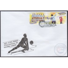 2018-FDC-17 CUBA FDC 2018. 40 ANIV PRIMER TITULO MUNDIAL DEL VOLEIBOL CUBANO.