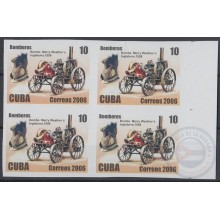 2006.511 CUBA 2006 MNH IMPERFORATED PROOF 10c CARROS DE BOMBEROS. MERRY WHEATHER´S, INGLATERRA, UK.