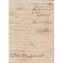 BE727 CUBA SPAIN 1819 SIGNED DOC CAPTAIN GENERAL JUAN CAGIGAL.