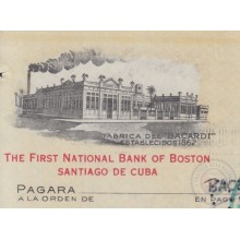 E6277 CUBA 1950 COMPAÑIA RON BACARDI INVOICE + REVENUE TIMBRE .