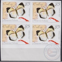 1995.261 CUBA MNH 1995 85c Ed.3986 MARIPOSAS BUTTERLIES IMPERFORATED PROOF.