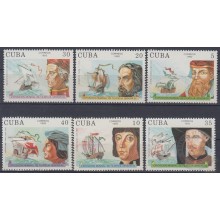 1992.6 CUBA 1992 MNH Ed.3761-66 EXPO GENOVA ITALY DISCOVERY CABRAL PINZON VESPUCIO OJEDA CABRAL BLOCK4