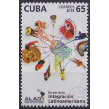 2018.143 CUBA 2018 MNH 65c INTENGRACION LATINOAMERICANA.