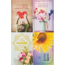 2019-EP-3 CUBA 2019 (25) POSTAL STATIONERY MOTHER DAY SPECIAL DELIVERY FLOWERS FLORES. COMPLETE SET UNUSED.
