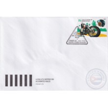 2019-FDC-18 CUBA 2019 FDC TRANSITO MOTO MORTORCYCLE. LLEGA A TU DESTINO SIN ACCIDENTES VIALES.