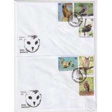 2019-FDC-29 CUBA 2019 FDC GEOGRAFIA Y AVES BIRD TOMEGUIN LIZARD FROG RANA BAYOYA IGUANA.