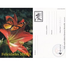 2006-EP-9 CUBA 2006 POSTAL STATIONERY MOTHER DAY SPECIAL DELIVERY BUTTERFLIES MARIPOSAS FLOWERS FLORES UNUSED.