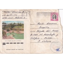 1984-EP-110 CUBA ANGOLA WAR MILITARY UNIT 6677-15L P.O.BOX 6025 STATIONERY 1984 HOTEL COLONY.