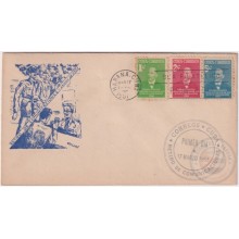 1951-FDC-173 CUBA REPUBLICA 1951 FDC FIGUEREDO RETIRO DE COMUNICACIONES BLACK CANCEL GALIAS COVER.