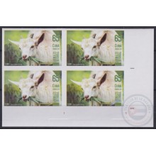 2019.134 CUBA 2019 MNH 65c IMPERFORATED PROOF ANIMALES DE CORRAL CABRA GOAT