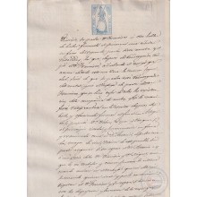 1868-PS-60 ESPAÑA SPAIN 1868 JUDICIAL REVENUE SEALLED PAPER. 20c.