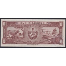1960-BK-255 CUBA 1960 10$ BANCO NACIONAL SIGNED ERNESTO CHE GUEVARA UNC