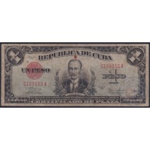 1938-BK-57 CUBA 1948 1$ BANCO NACIONAL CERTIFICADO DE PLATA SILVER CERTIFICATE