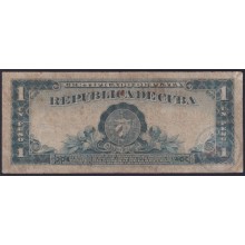 1938-BK-57 CUBA 1948 1$ BANCO NACIONAL CERTIFICADO DE PLATA SILVER CERTIFICATE