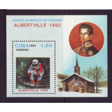 1992-4. CUBA 1992 MNH OLIMPIADAS INVIERNO ARBERTVILLE