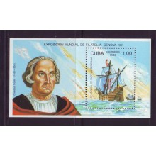 1992-5. CUBA 1992 MNH COLON EXPO GENOVA BARCO