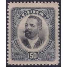 1907-40 CUBA REPUBLICA 1907 Ed.180. 50c MNH PATRIOTAS ANTONIO MACEO.