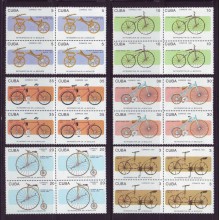 1993.5 CUBA 1993. MNH. HISTORIA DE LA BICICLETA. BYCICLE HISTORY. LEONADO DA VINCI. LAWSON. STARLEY. MICHAUX. DRAISIMA.