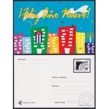 2007-EP-27 CUBA 2007 POSTAL STATIONERY SPECIAL DELIVERY HAPPY NEW YEAR.