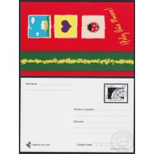 2007-EP-35 CUBA 2007 POSTAL STATIONERY SPECIAL DELIVERY HAPPY NEW YEAR.