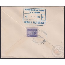 1951-FDC-181 CUBA FDC 1951 5c BLOCK 4 JOSE RAUL CAPABLANCA AJEDREZ CHESS BLOCK 6