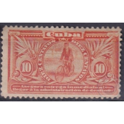 1902-146 CUBA REPUBLICA 1902 Ed.175. CYCLE 10c SPECIAL DELIVERY ENTREGA ESPECIAL MH.