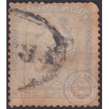 1871-94 CUBA SPAIN 1871 REPUBLICA Ed. Ant.22 25c FRANCO CANCEL POSTMARK
