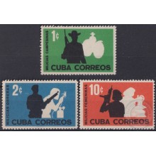 1962.184 CUBA MNH 1962 Ed.912-14 MILICIAS NACIONALES MILITIA.