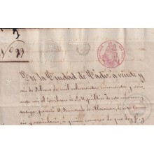 1850-PS-85 ESPAÑA SPAIN REVENUE SEALLED PAPER PAPEL SELLADO 1850 SELLO ILUSTRES.
