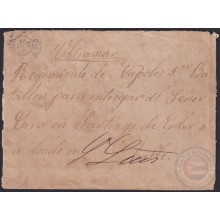 1878-H-32 CUBA SPAIN 1878 AL REGIMIENTO NAPOLES. INDEPENDENCE WAR SANTIAGO DE CUBA. SIGNED.