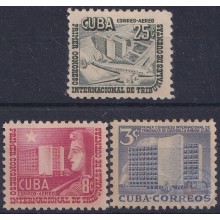 1953-251 CUBA REPUBLICA 1953 Ed.563-65 MH CONGRESO TRIBUNAL DE CUENTAS.