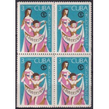 1971.149 CUBA 1971 MNH Ed.1848 CIRCULOS INFANTILES BABY DAY CARE. BLOCK 4.