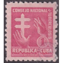 1953-254 CUBA REPUBLICA MNH 1953 SEMIPOSTAL CONSEJO DE TUBERCULOSOS.