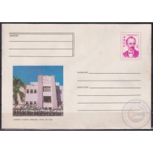 1975-EP-104 CUBA 1975 3c POSTAL STATIONERY COVER. SANTIAGO DE CUBA, CUARTEL MONCADA.